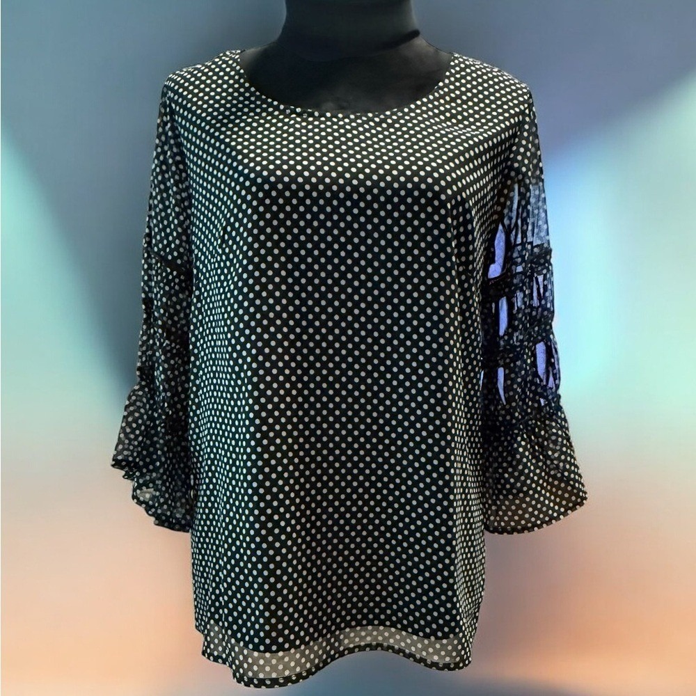 Banana Republic Black Boxy Blouse Relaxed Fit - 2